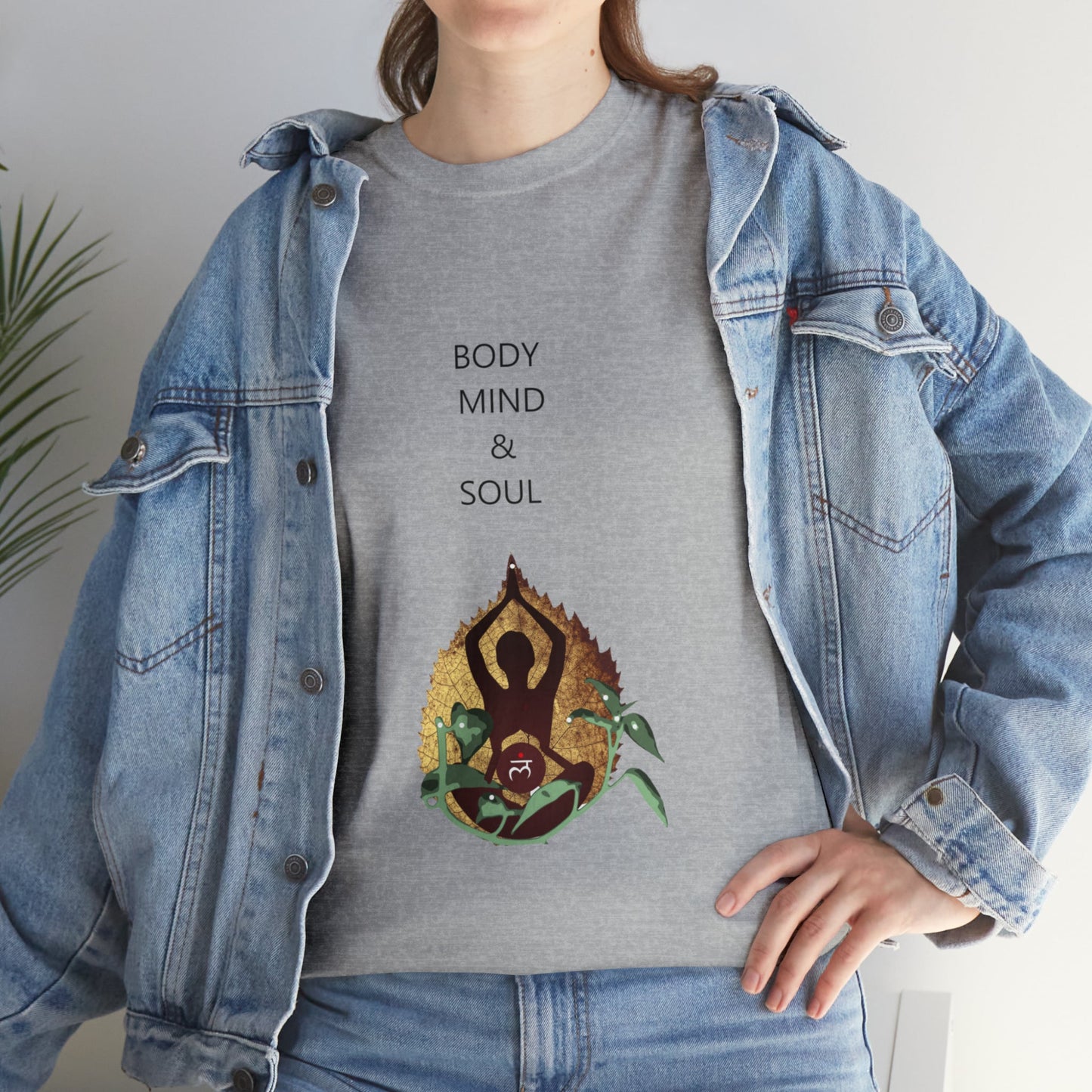 "Body Mind & Soul" Unisex Heavy Cotton Tee