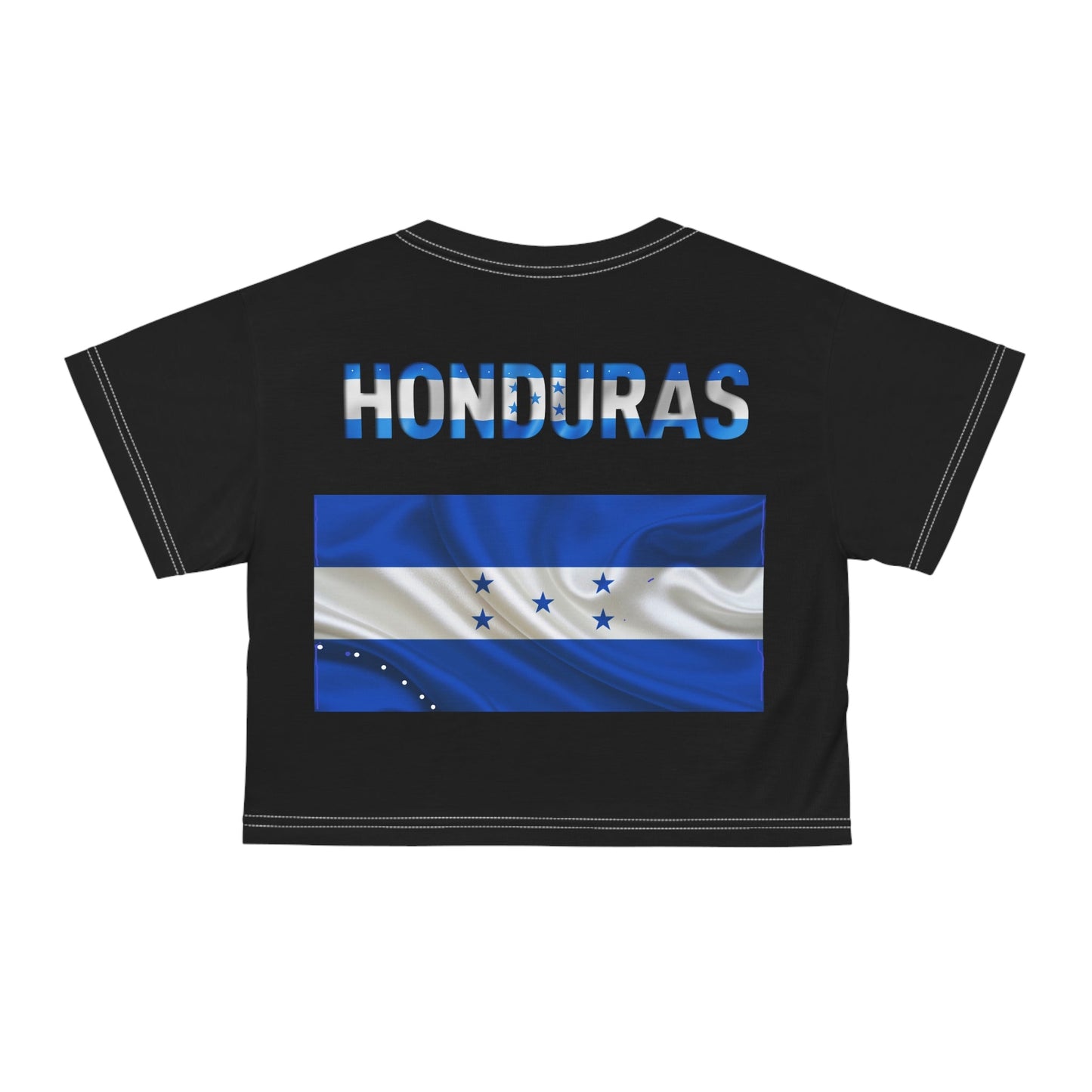 Black Honduras Crop Tee