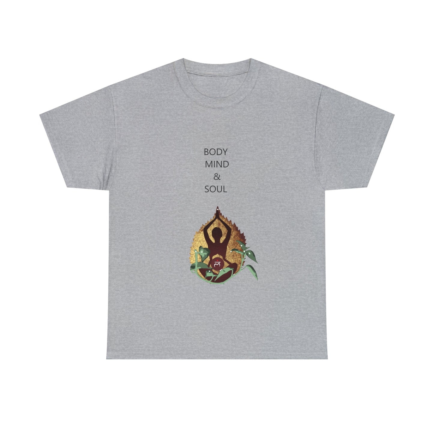 "Body Mind & Soul" Unisex Heavy Cotton Tee