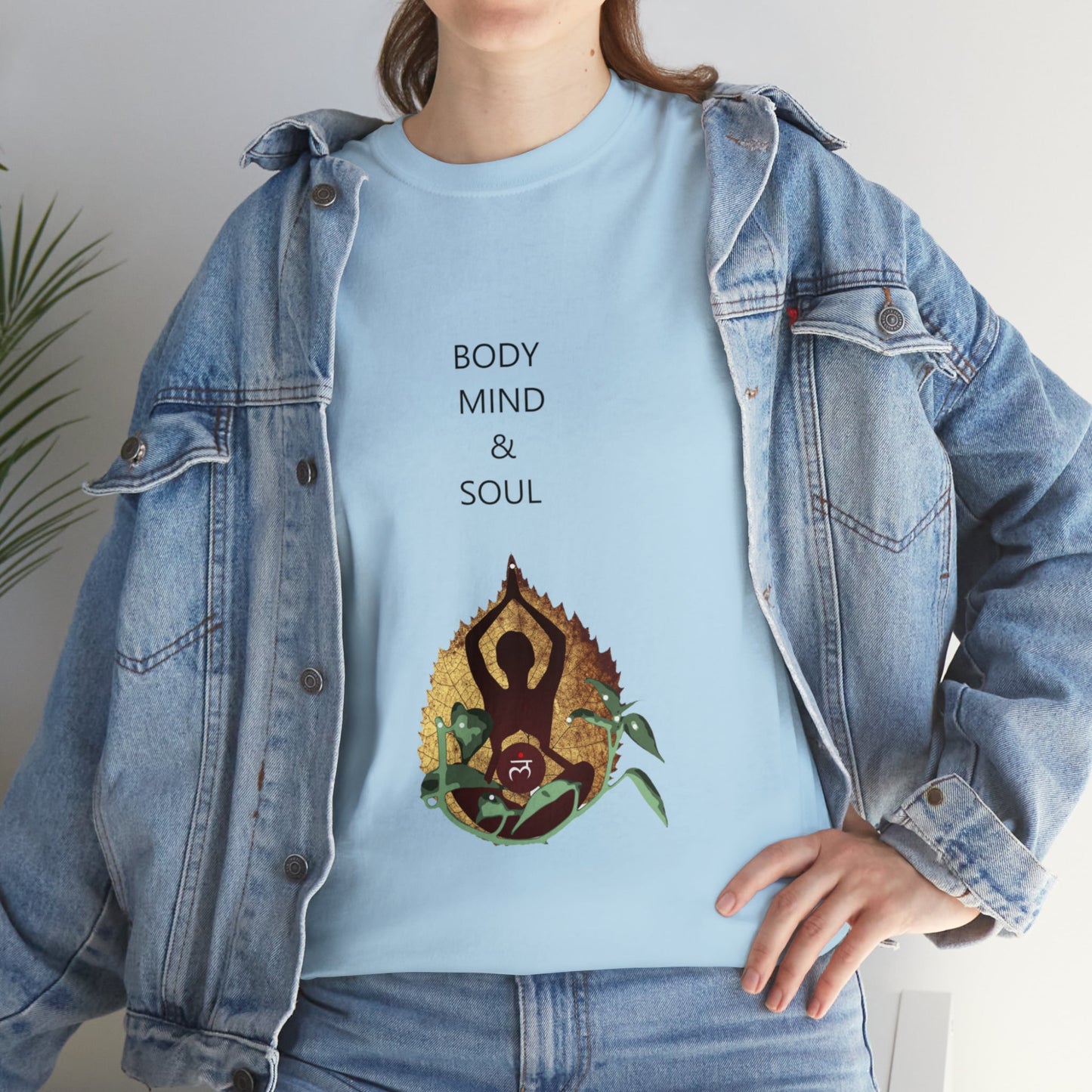 "Body Mind & Soul" Unisex Heavy Cotton Tee