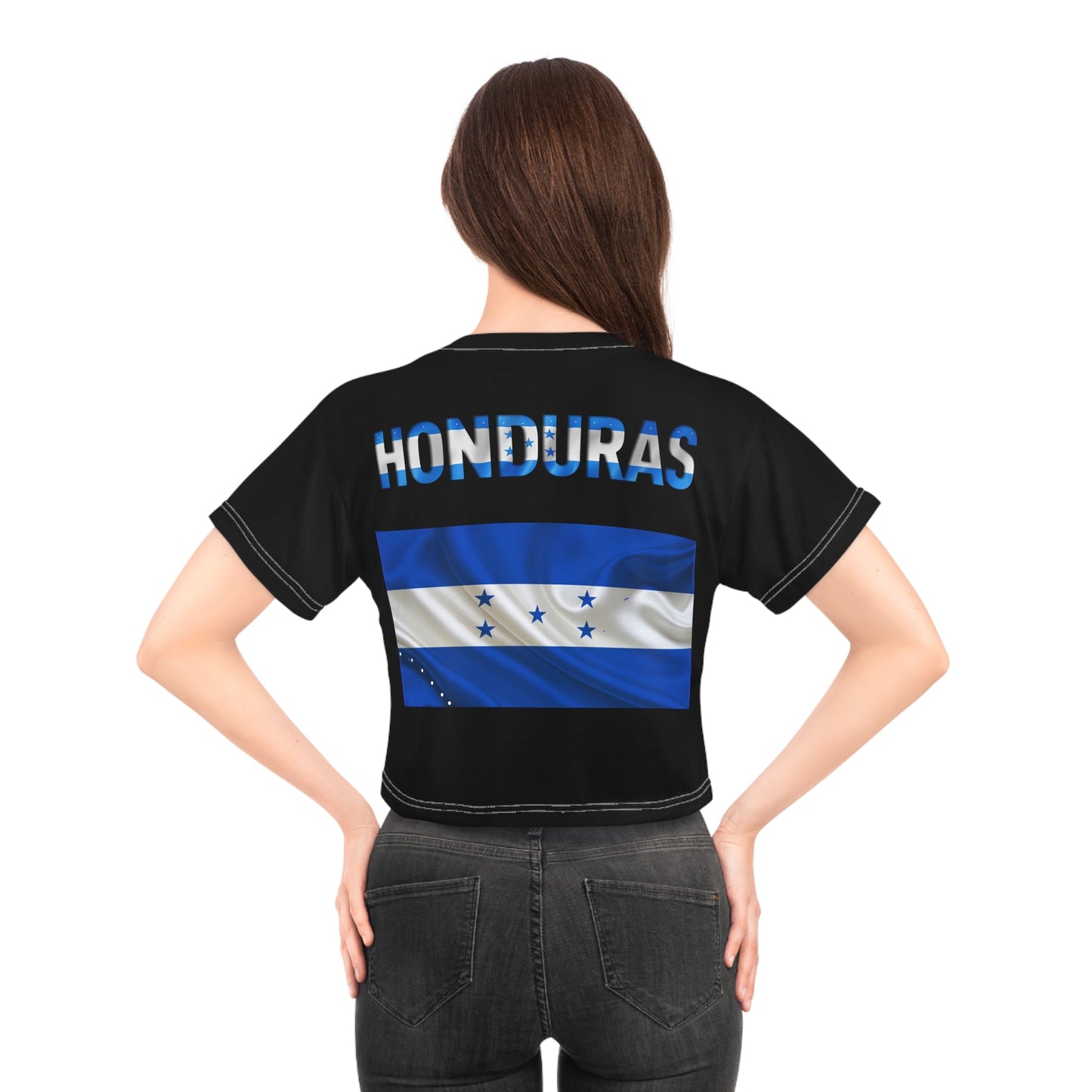 Black Honduras Crop Tee