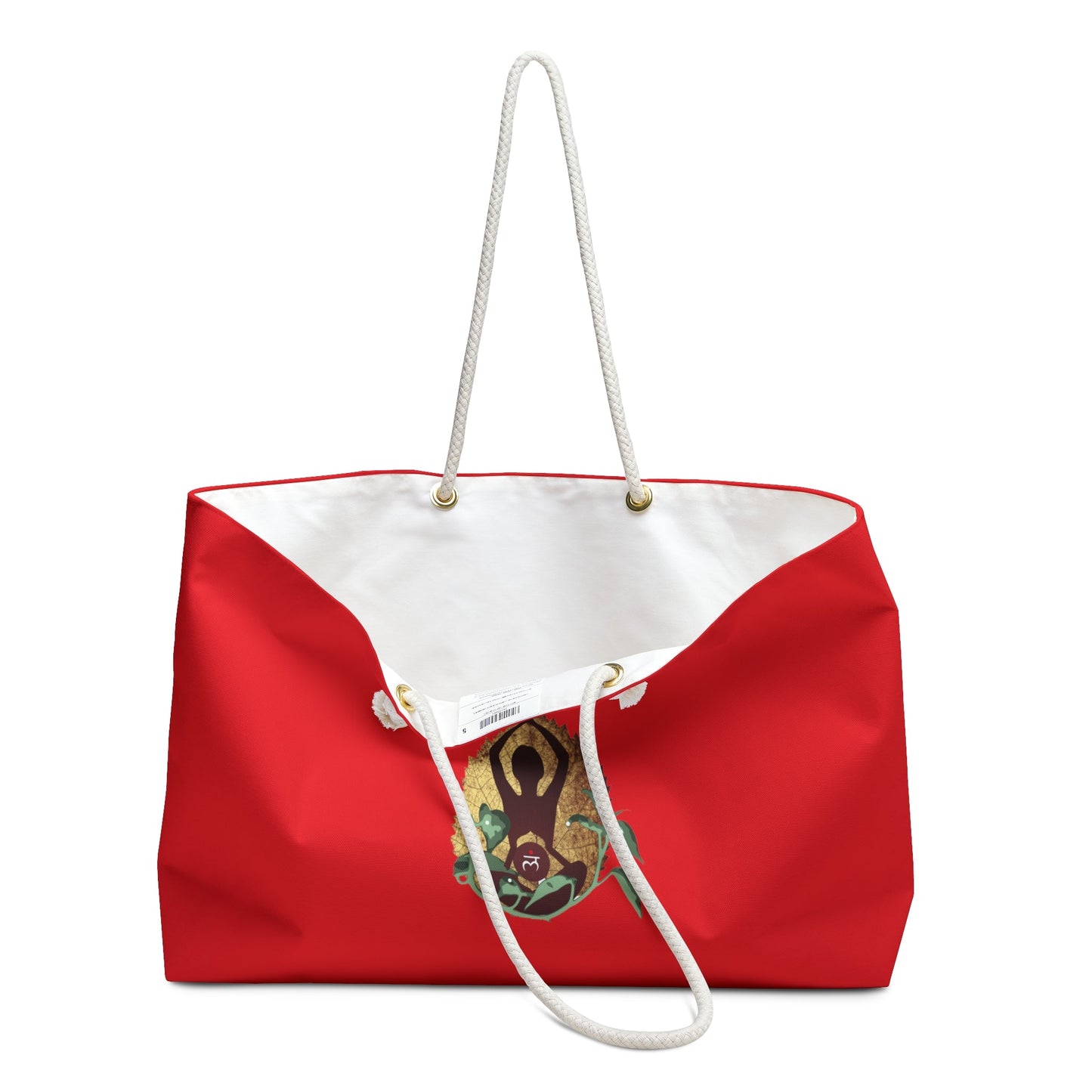 Red "Body Mind & Soul" Weekender Bag