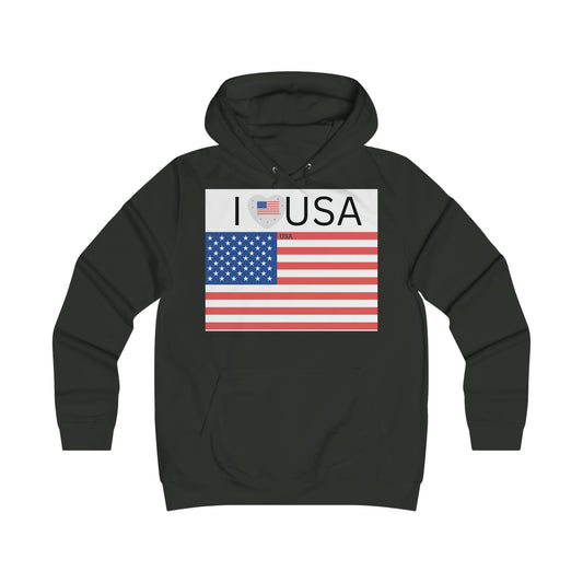 USA Girlie College Hoodie