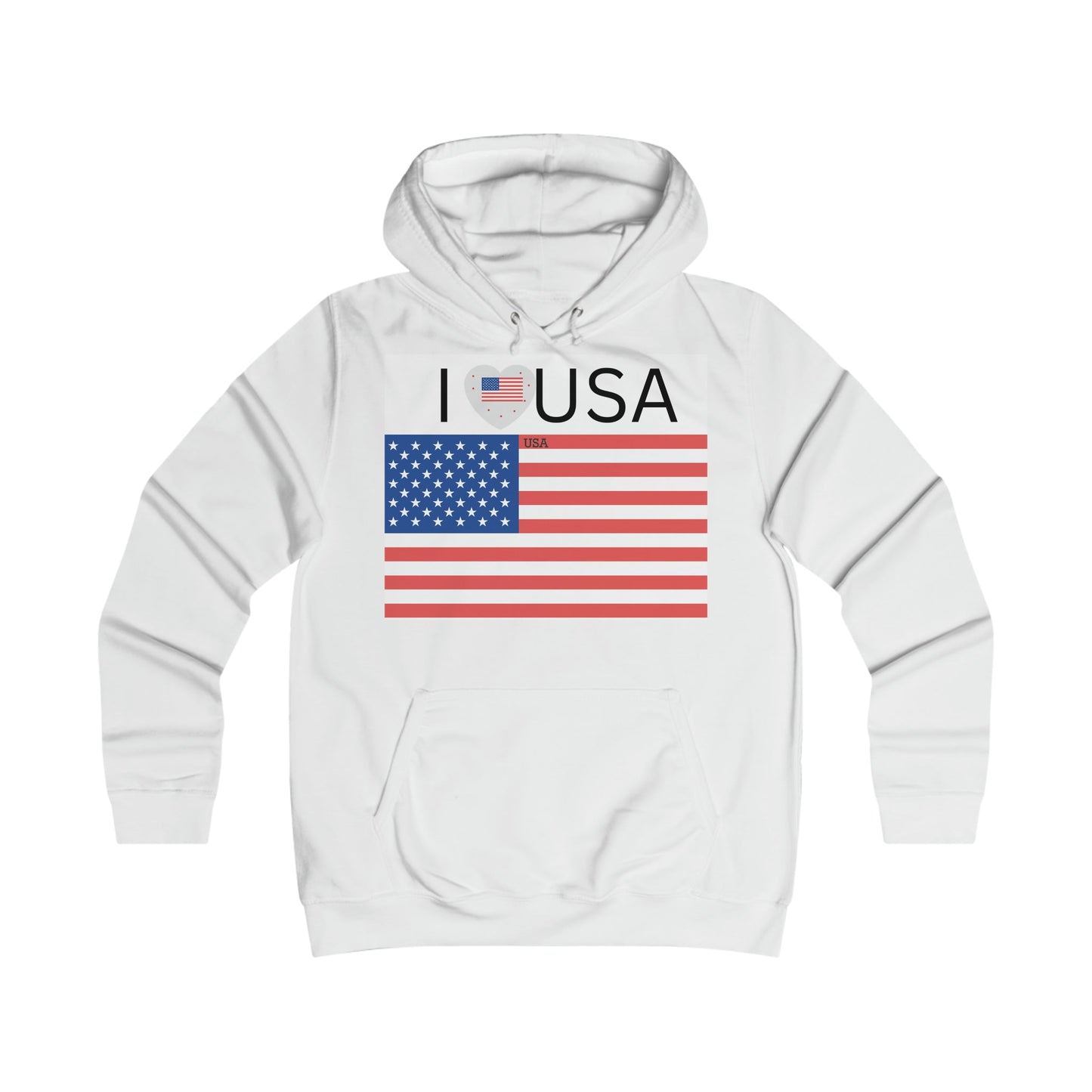 USA Girlie College Hoodie