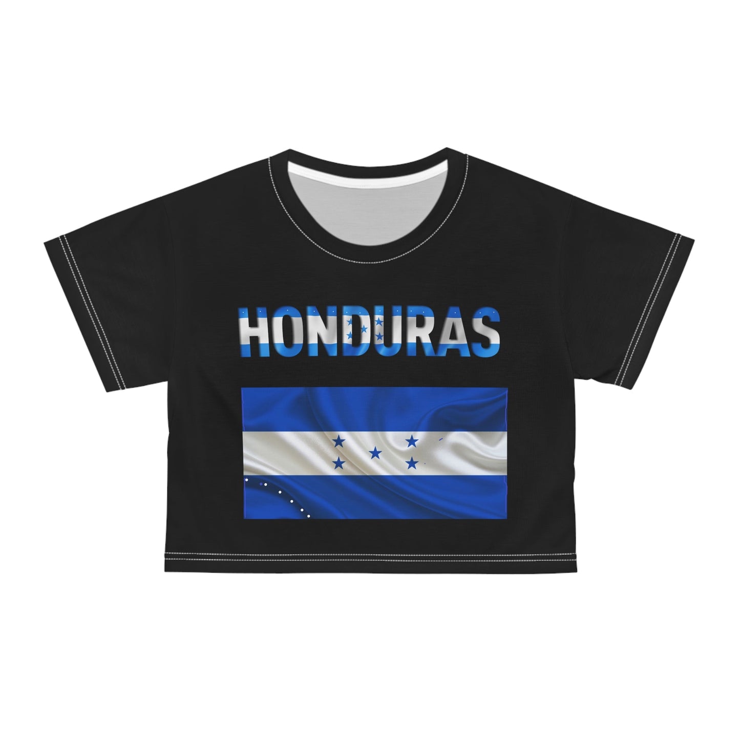 Black Honduras Crop Tee