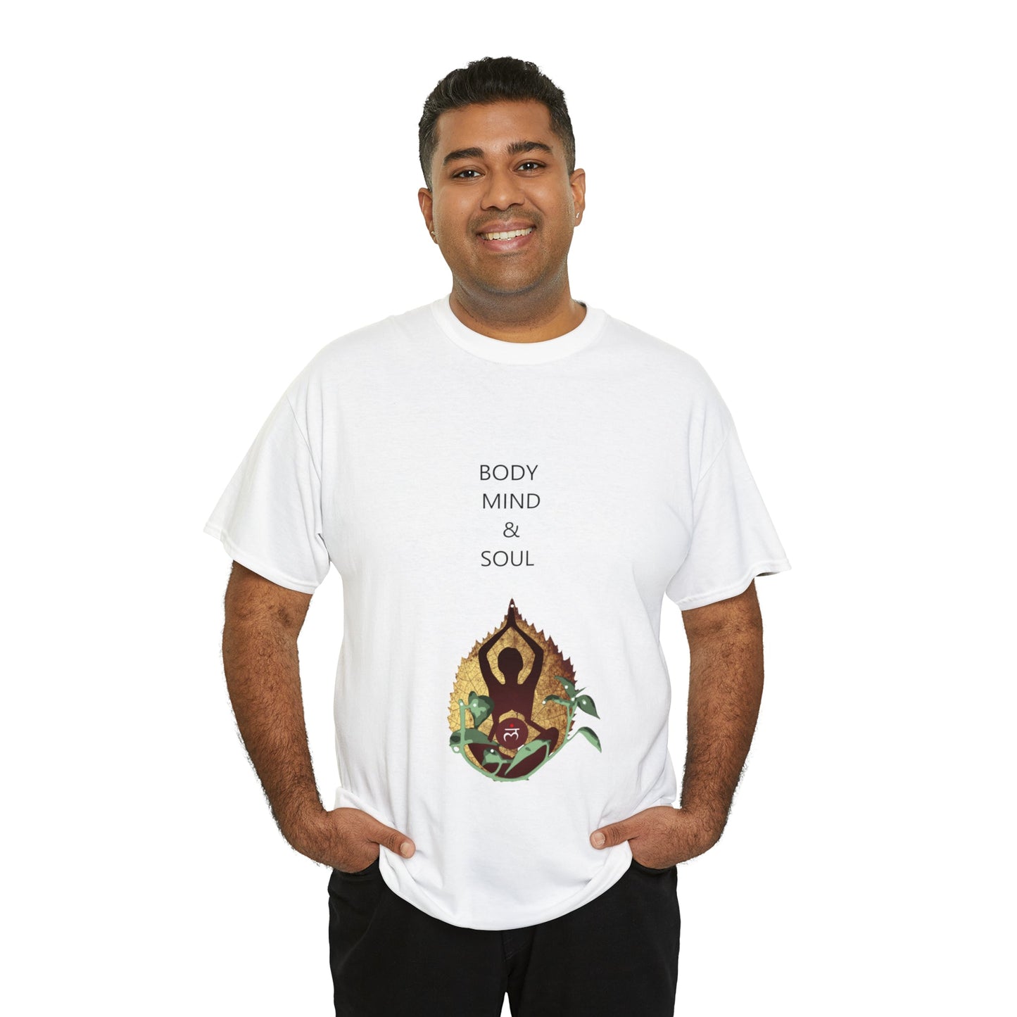 "Body Mind & Soul" Unisex Heavy Cotton Tee