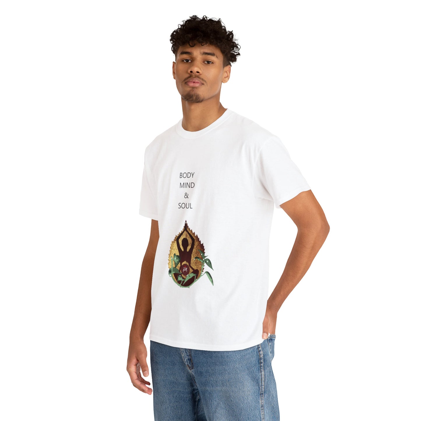 "Body Mind & Soul" Unisex Heavy Cotton Tee