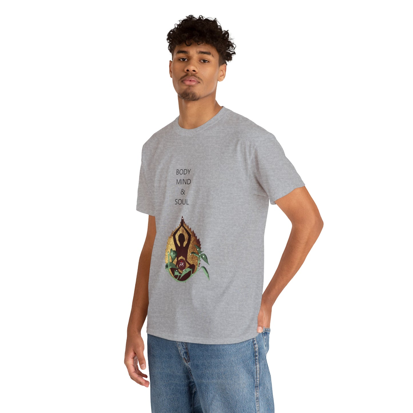 "Body Mind & Soul" Unisex Heavy Cotton Tee